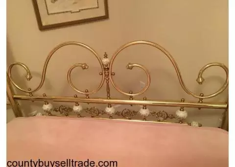 full size brass bed